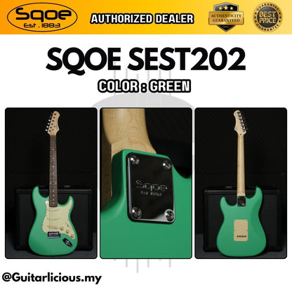 SQOE SEST202 Stratocaster Body SSS Electric Guitar , Rosewood Fretboard ( SEST / SEST-202 / ST 202 )