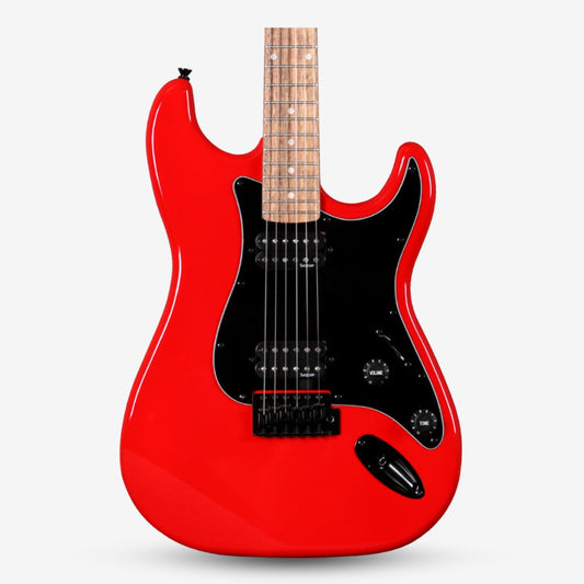 SQOE SEST210 Super Stratocaster Body HH Electric Guitar - Red (Showroom Unit)
