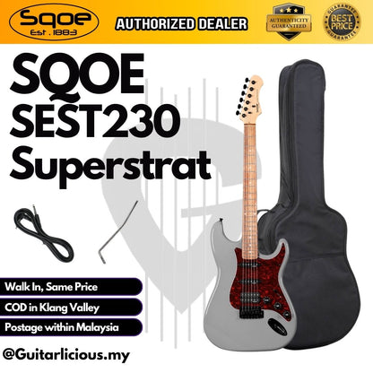 SQOE SEST230 Super Stratocaster Body HSS Electric Guitar Rosewood Fretboard ( SEST / SEST-230 / ST )