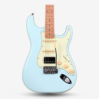 SQOE SEST600 Stratocaster Body HSS Electric Guitar, Roasted Maple Fretboard ( SEST / SEST-600 / ST 600 )