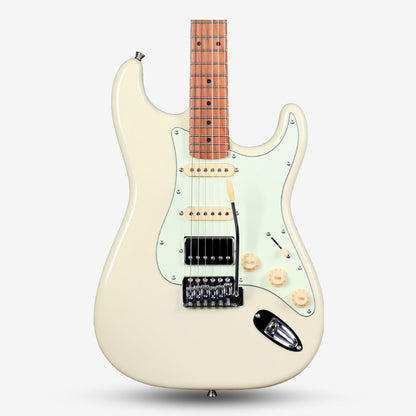 SQOE SEST600 Stratocaster Body HSS Electric Guitar, Roasted Maple Fretboard ( SEST / SEST-600 / ST 600 )