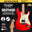 SQOE SEST600 Stratocaster Body HSS Electric Guitar, Roasted Maple Fretboard ( SEST / SEST-600 / ST 600 )