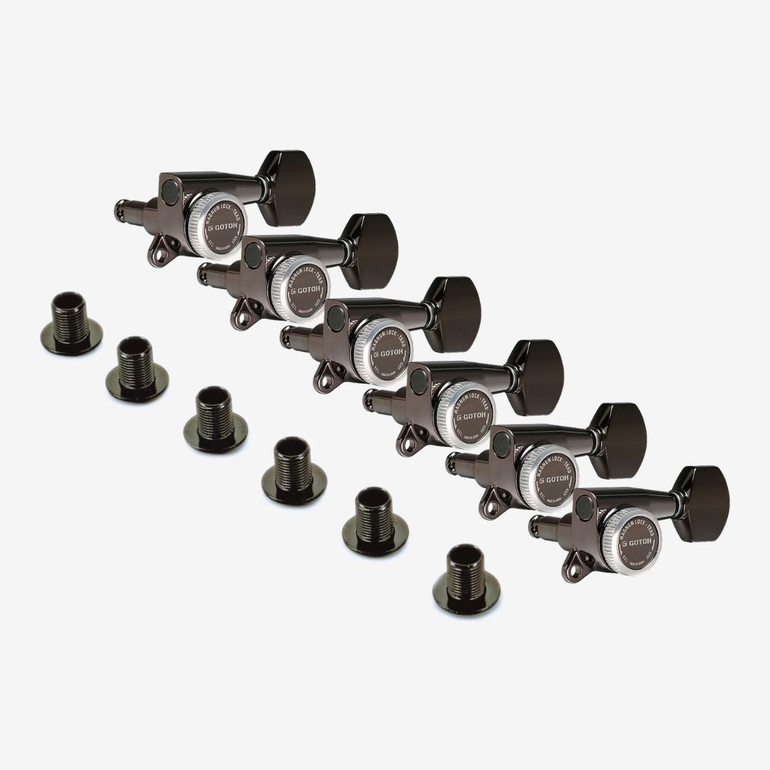 GOTOH SG381-MGT-07 6-In-Line Magnum Locking Tuner Machine Heads