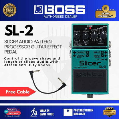Boss SL-2 Slicer Audio Pattern Processor Guitar Effect Pedal