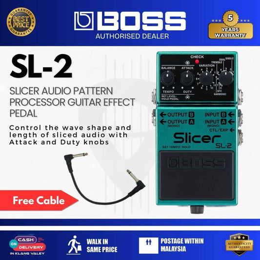 Boss SL-2 Slicer Audio Pattern Processor Guitar Effect Pedal