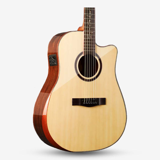 SQOE SQ-CC-SK-E 41 Inch Acoustic Guitar with Sqoe KLT-18A pick up w Arm Bevel ( SQCCSK / SQ CC SK )