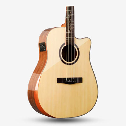 SQOE SQ-DC-SK-E 41 Inch Acoustic Guitar with Sqoe KLT-18A pick up w Arm Bevel ( SQDCSKE / SQ DC SK E)