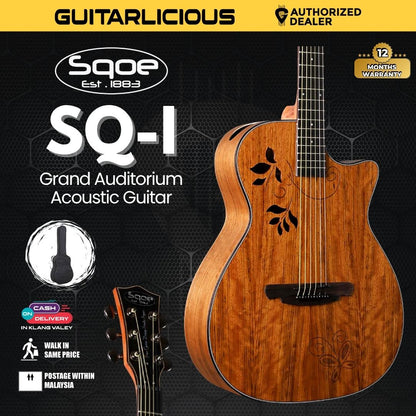 SQOE SQ-I / SQ-IS  40 inch Grand Auditorium Acoustic Guitar ( SQOE/SQ-I / SQ-IS )