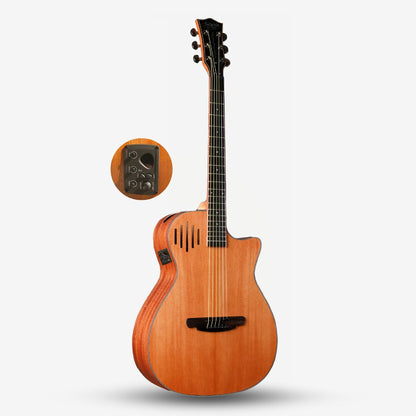 SQOE SQ-J-E 40 inch Grand Auditorium Acoustic Guitar with Sqoe KLT-18A pick up ( SQJ / SQJE )