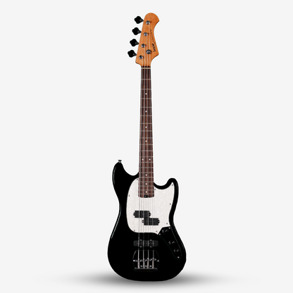 SQOE SJB400 Short Scale 4 String Jazz Bass Guitar, Roasted Maple Neck, Rosewood Fretboard ( SQSJB400 / SJB-400 / SJB )