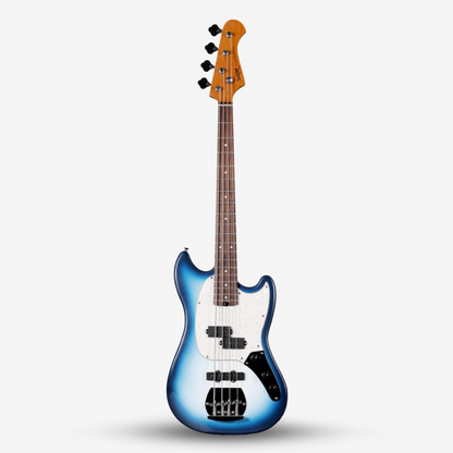 SQOE SJB400 Short Scale 4 String Jazz Bass Guitar, Roasted Maple Neck, Rosewood Fretboard ( SQSJB400 / SJB-400 / SJB )