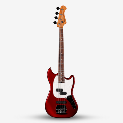 SQOE SJB400 Short Scale 4 String Jazz Bass Guitar, Roasted Maple Neck, Rosewood Fretboard ( SQSJB400 / SJB-400 / SJB )