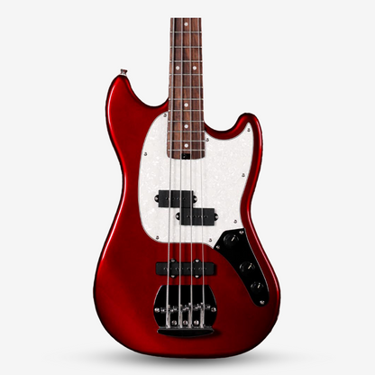 SQOE SJB400 Short Scale 4 String Jazz Bass Guitar, Roasted Maple Neck, Rosewood Fretboard ( SQSJB400 / SJB-400 / SJB )