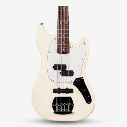 SQOE SJB400 Short Scale 4-Strings Jazz Bass Guitar - White ( B-STOCK )