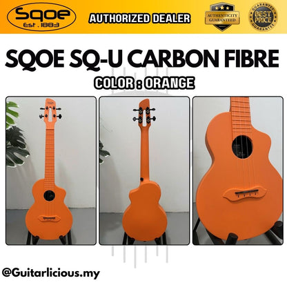 SQOE SQ-U 23 inch Concert Carbon Fiber Body Ukulele ( 23SQU / 23-SQ-U / 23" )