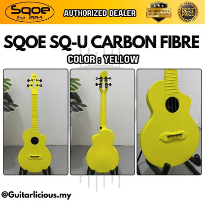 SQOE SQ-U 23 inch Concert Carbon Fiber Body Ukulele ( 23SQU / 23-SQ-U / 23" )