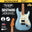 SQOE SEST600, METALLIC Stratocaster Body HSS Electric Guitar, Roasted Maple Fretboard