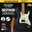 SQOE SEST600, METALLIC Stratocaster Body HSS Electric Guitar, Roasted Maple Fretboard