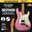 SQOE SEST600, METALLIC Stratocaster Body HSS Electric Guitar, Roasted Maple Fretboard