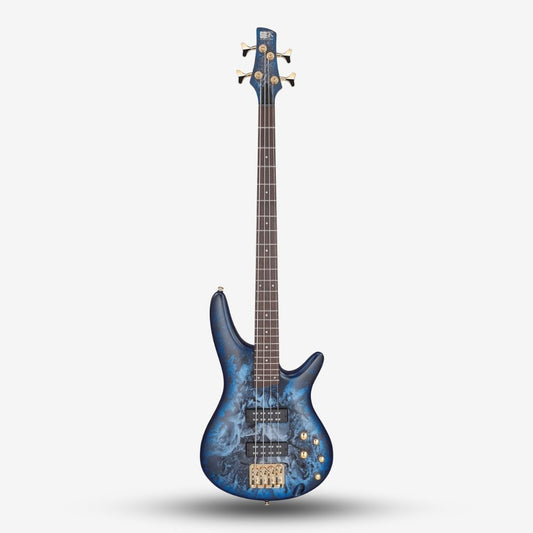 Ibanez SR300EDX 4 String Electric Bass Guitar with Active HH Pick up - Cosmic Blue Frozen Matte SR300EDX-CZM / SR-300EDX