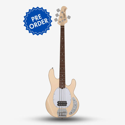 Sterling By Music Man StingRay RAY4 Electric Bass Guitar with Jatoba Fretboard - Vintage Cream (RAY4-VC-J1) (Pre-Order)