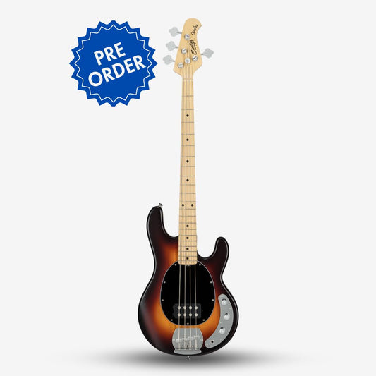 Sterling By Music Man StingRay RAY4 Electric Bass Guitar with Maple Fretboard - Vintage Sunburst Satin ( STRRAY4-M1 VSBS / RAY-4 ) (Pre-order)