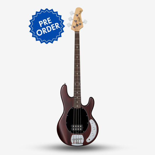 Sterling By Music Man StingRay RAY4 Electric Bass Guitar with Jatoba Fretboard - Walnut Satin (RAY4-WS-J1) (Pre-Order)