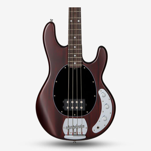 Sterling By Music Man StingRay RAY4 Electric Bass Guitar with Jatoba Fretboard - Walnut Satin (RAY4-WS-J1) (Pre-Order)