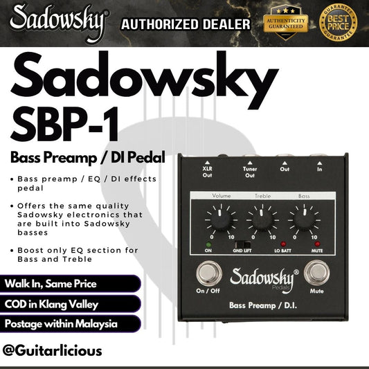Sadowsky SBP-1 Bass Preamp / DI Pedal