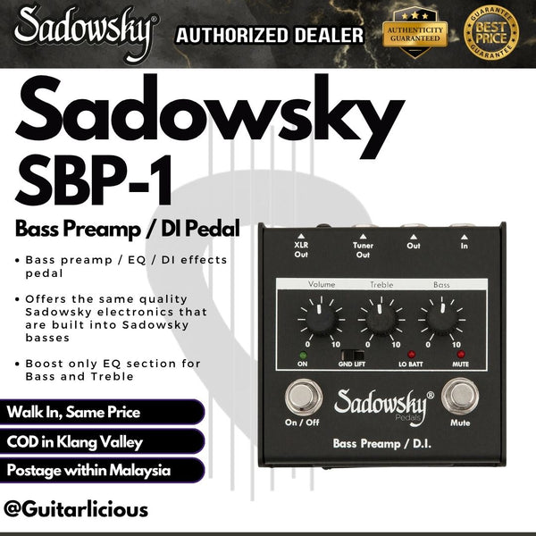 Sadowsky SBP-1 Bass Preamp / DI Pedal