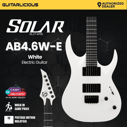 S by Solar AB4.6W White Electric Guitar