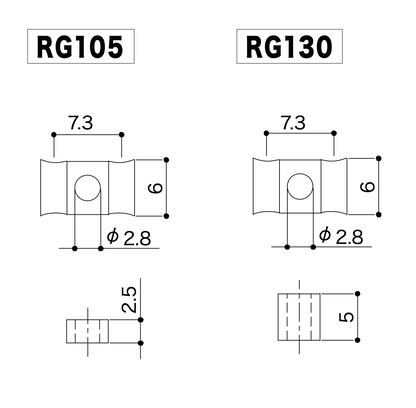 GOTOH RG105 & RG130 String Retainer for Electric Guitar ( RG-105 / RG-130 / RG )