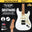 SQOE SEST600 Stratocaster Body HSS Electric Guitar, Roasted Maple Fretboard ( SEST / SEST-600 / ST 600 )