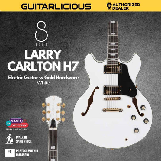 Sire Larry Carlton H7 Electric Guitar w Gold Hardware - White