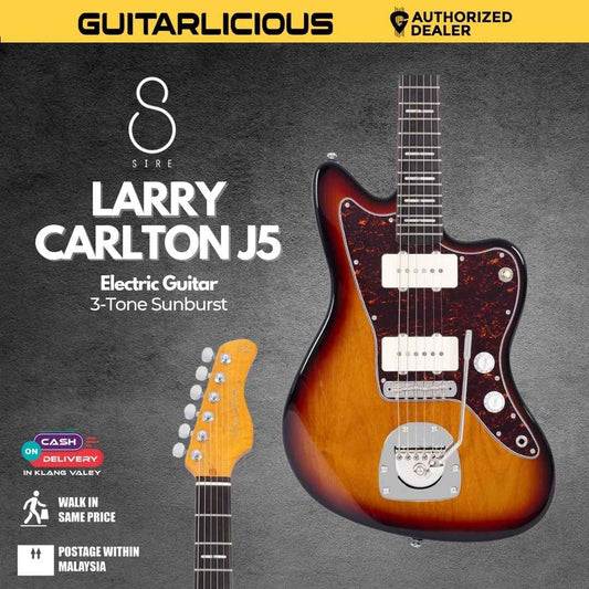Sire Larry Carlton J5 Electric Guitar - 3-Tone Sunburst