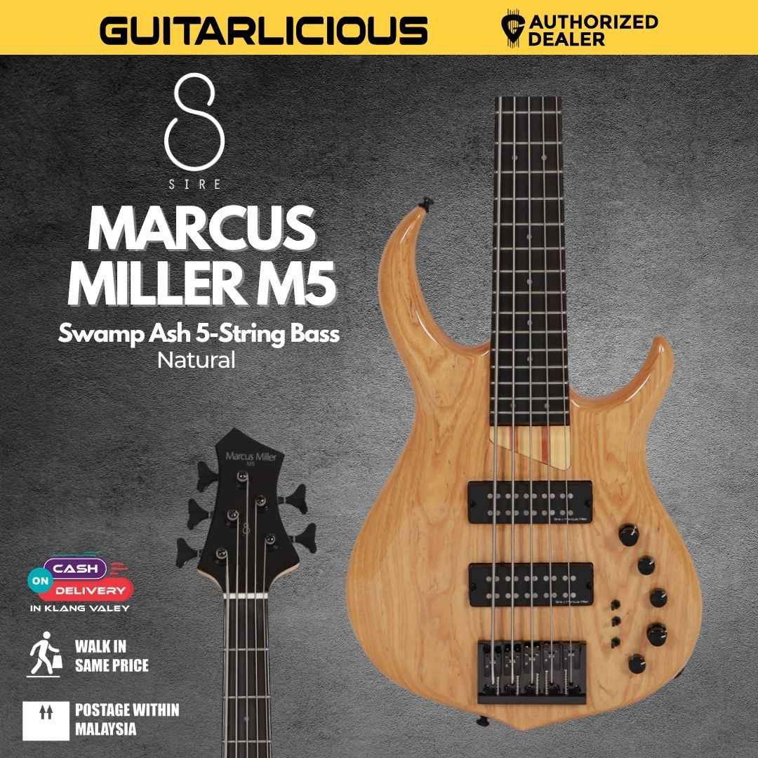 Sire Marcus Miller M5 Swamp Ash 4-String Bass Guitar - Natural