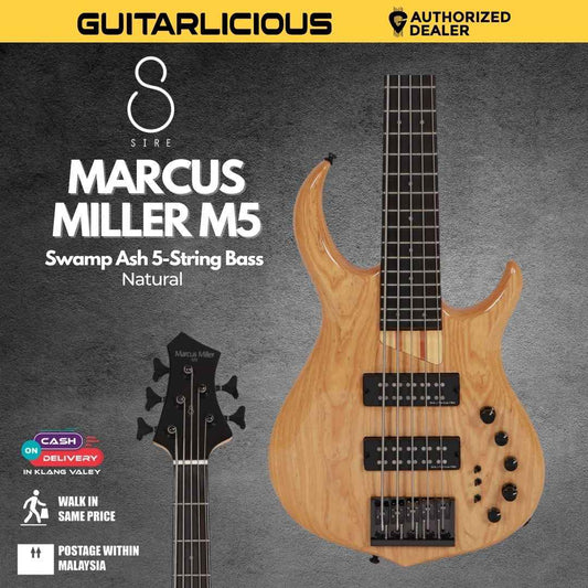 Sire Marcus Miller M5 Swamp Ash 4-String Bass Guitar - Natural
