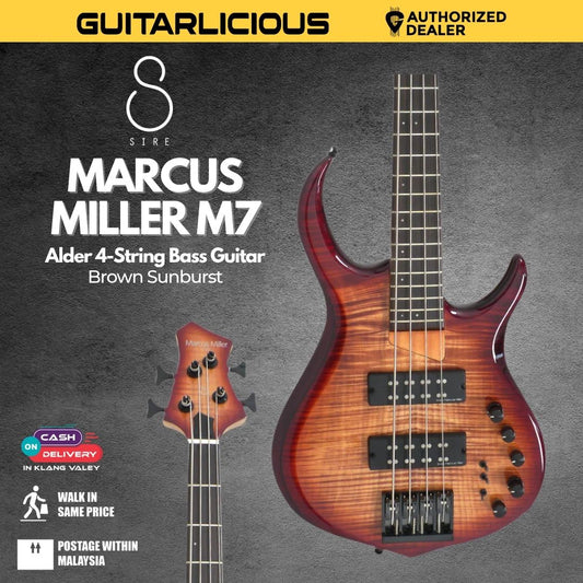 Sire Marcus Miller M7 Alder 4-String Bass Guitar - Brown Sunburst