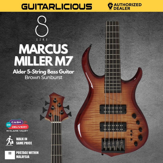 Sire Marcus Miller M7 Alder 5-String Bass Guitar - Brown Sunburst
