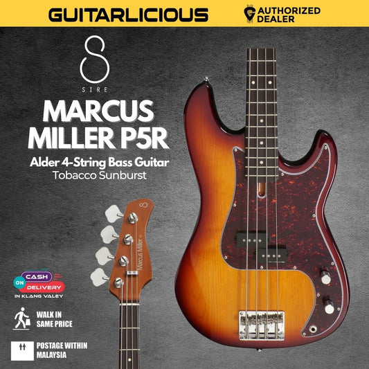 Sire Marcus Miller P5R Alder 4-String Bass Guitar - Tobacco Sunburst