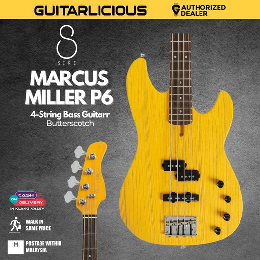 Sire Marcus Miller P6 4-String Bass Guitar - Butterscotch