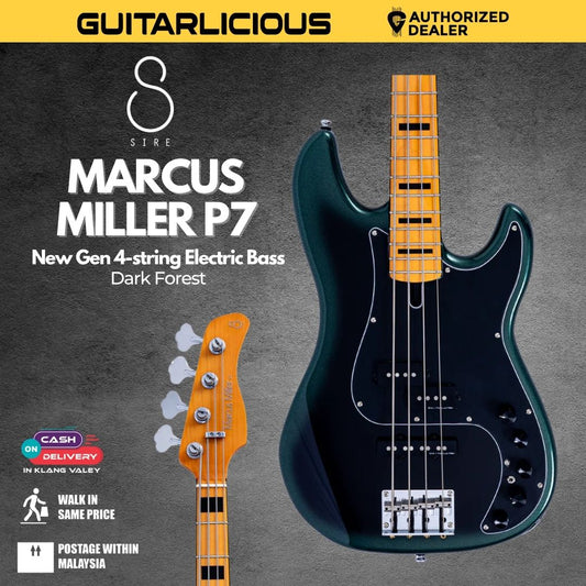 Sire Marcus Miller P7 New Gen 4-string Electric Bass Guitar - Dark Forest