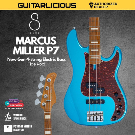 Sire Marcus Miller P7 New Gen 4-string Electric Bass Guitar - Tide Pool
