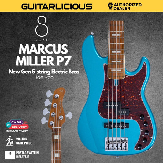 Sire Marcus Miller P7 New Gen 5-string Electric Bass Guitar -Tide Pool