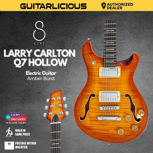 Sire Larry Carlton Q7 Hollow Electric Guitar - Amber Burst