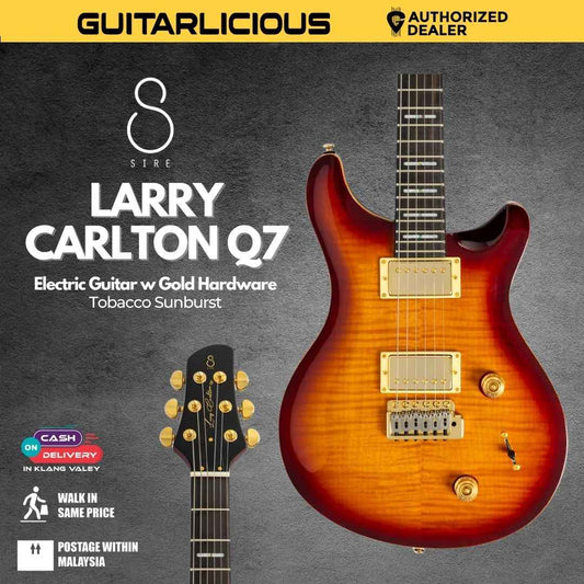 Sire Larry Carlton Q7 Electric Guitar w Gold Hardware - Tobacco Sunburst