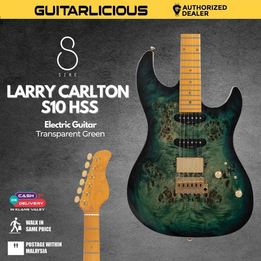 Sire Larry Carlton S10 HSS Electric Guitar - Transparent Green
