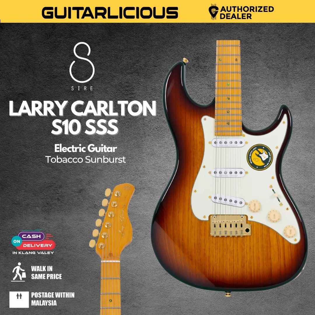 Sire Larry Carlton S10 SSS Electric Guitar - Tobacco Sunburst