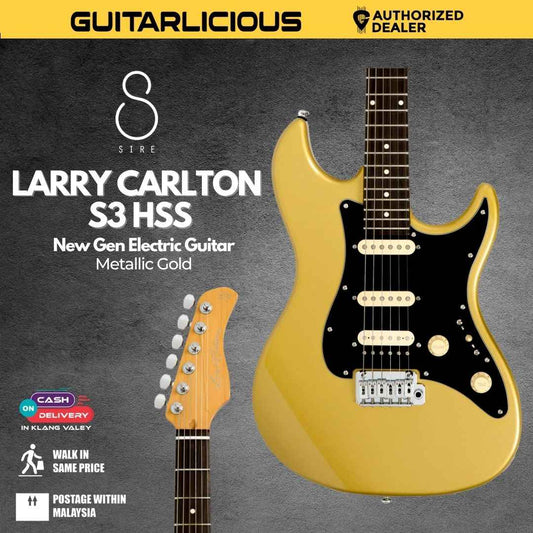 Sire Larry Carlton S3 HSS New Gen Electric Guitar - Metallic Gold