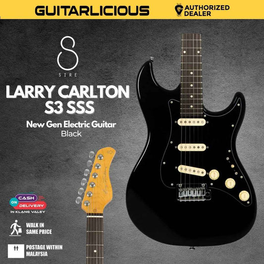 Sire Larry Carlton S3 SSS New Gen Electric Guitar -  Black